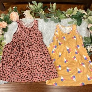 H&M set of 2 girl summer dresses size 5T